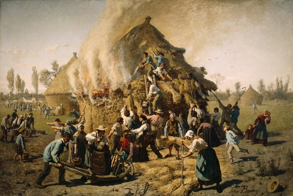 Il pagliaio ha preso fuoco, 1856 - Detroit Institute of Arts